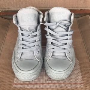 GRAY mid converse sneakers